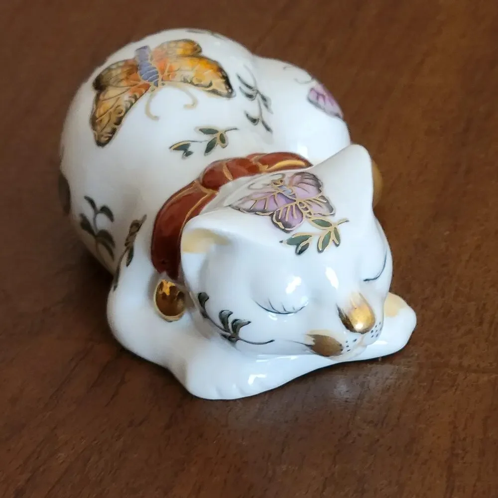 Vintage Takahashi San Francisco Cho Cho sleeping cat figurine